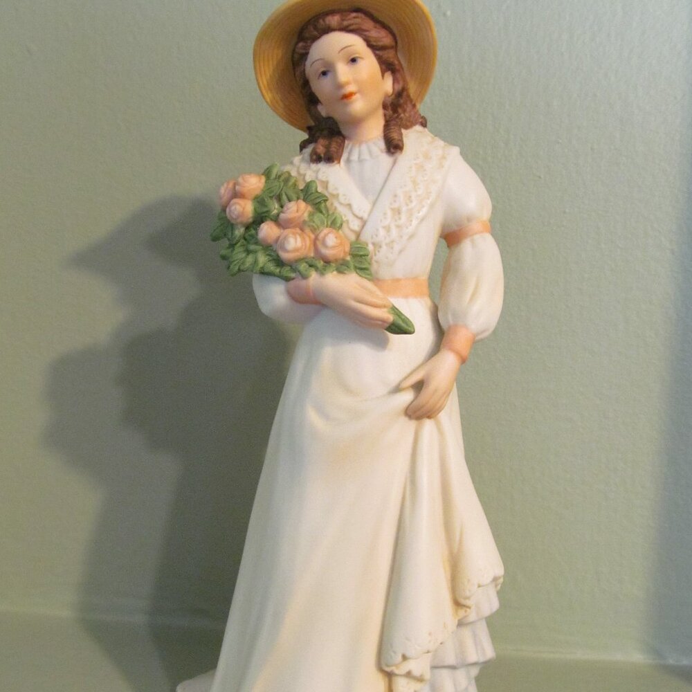 Home Interiors Homco Charlotte Rose Porcelain Lady Figurine #1468